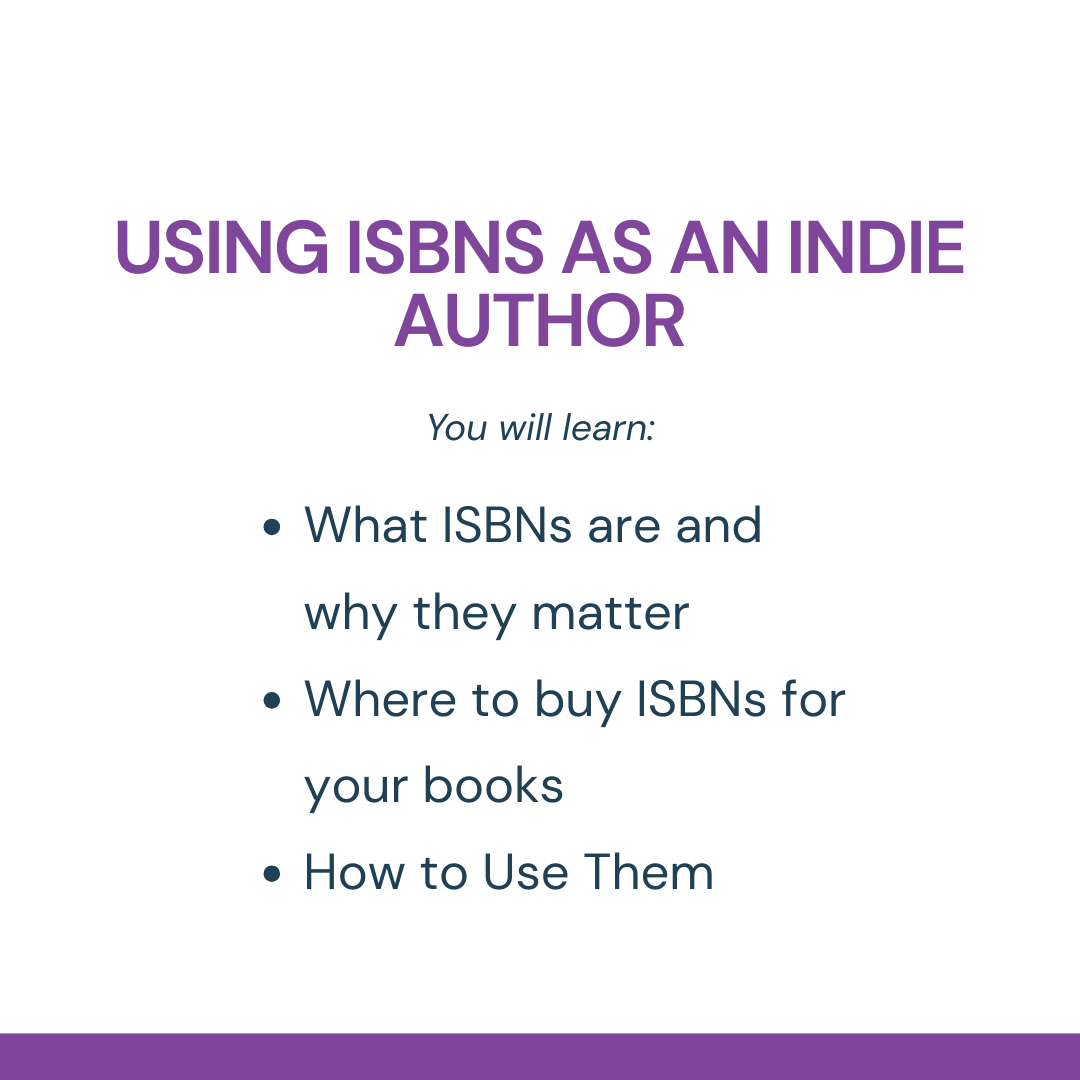 Using ISBNs as an Indie Author